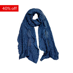 Navy bandani silk stole